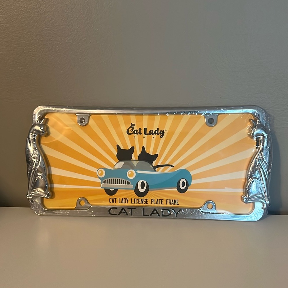 Cat Lady License Plate Frame